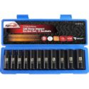 EPAuto ST-015-2 Drive SAE Deep Impact Socket Set