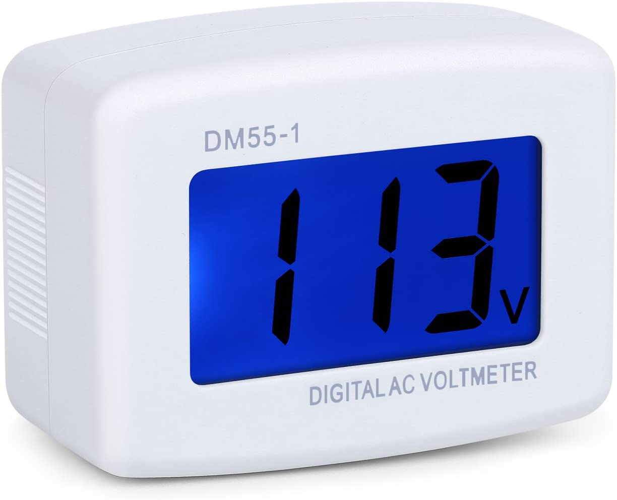 Eversame Flat US Plug AC 80-300V LCD Digital Voltmeter