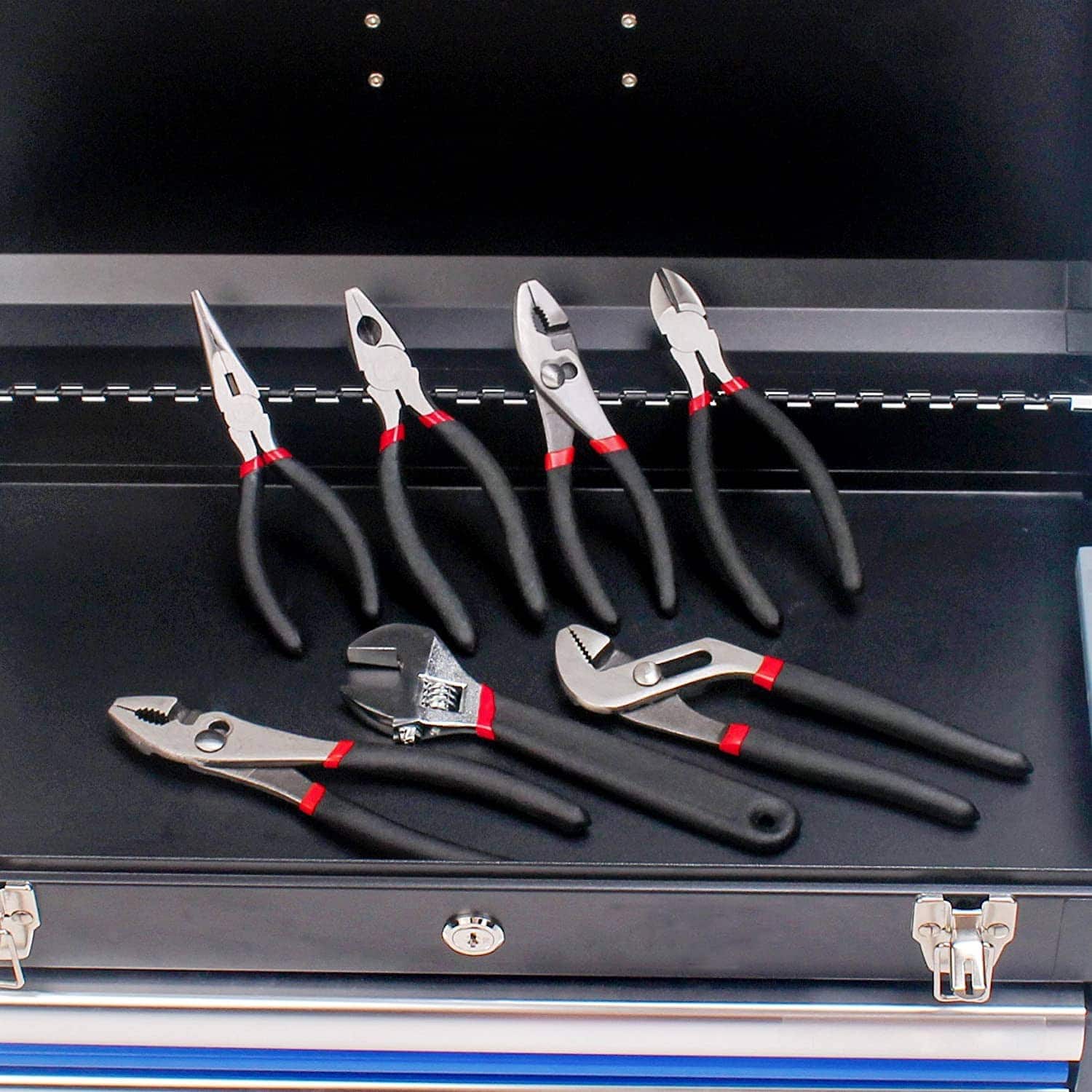 FASTPRO F00150 Utility Pliers Set in a tool box