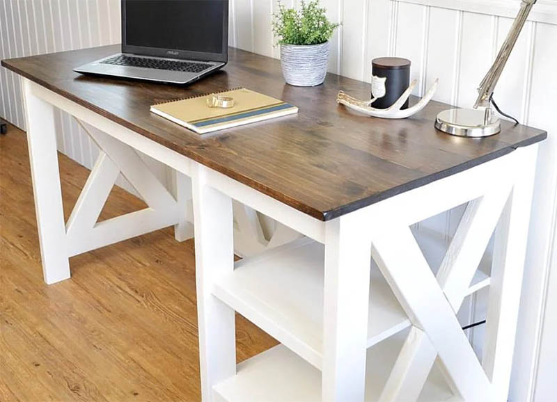 Farmhouse X Desk from Handmade Haven