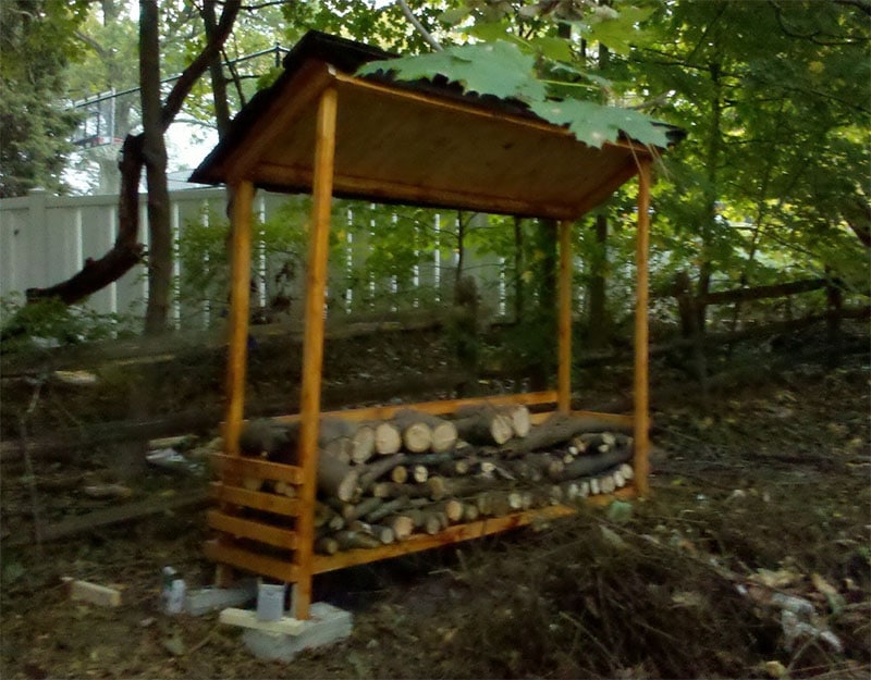 Firewood shed plan from Ana White