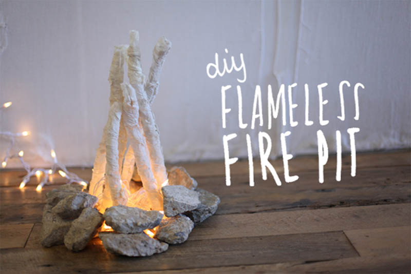 Flameless DIY Fire Pit from Bldg 25