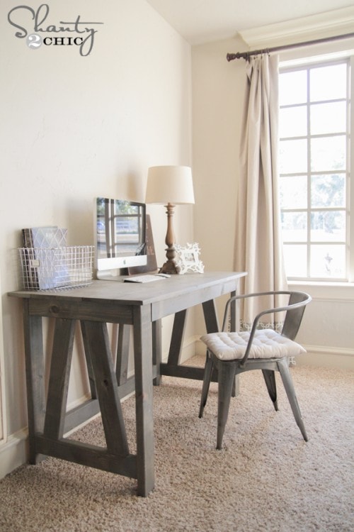 Free Woodworking Plans DIY Truss Desk