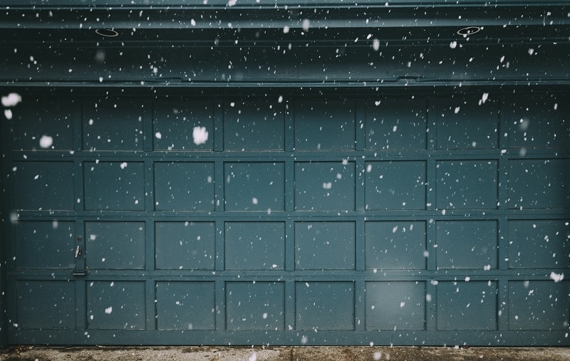 Garage Snowing