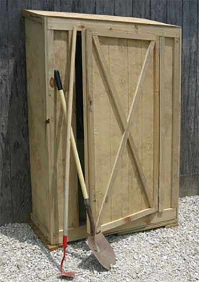 Garden tool shed plan from Extreme How To