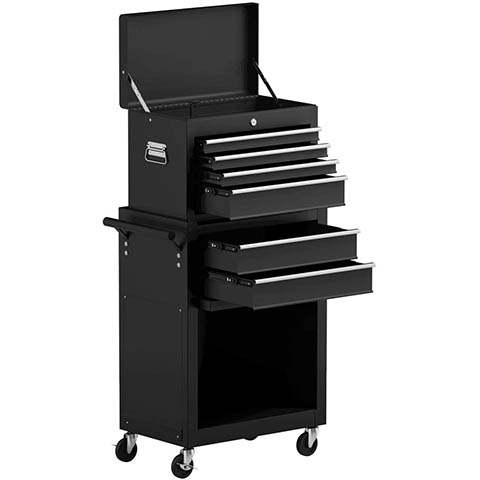 Goplus 6-Drawer Rolling Tool Chest