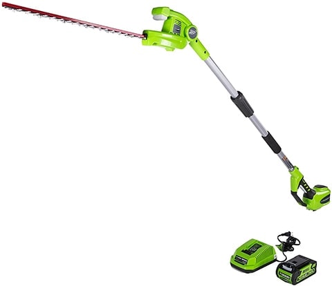 Greenworks PH40B210 Cordless Pole Hedge Trimmer