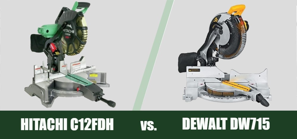 HITACHI C12FDH VS DEWALT DW715