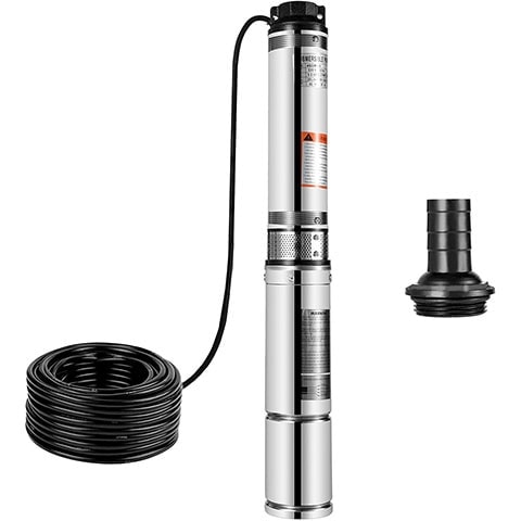 Happybuy Stainless Steel Submersible Deep Well Pump