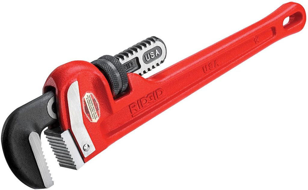 Heavy-Duty Straight Pipe Wrench