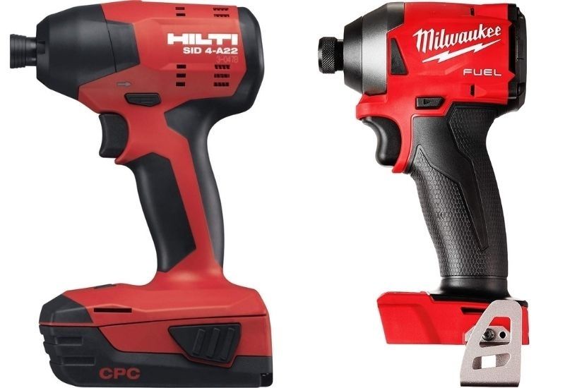Hilti 4-A22 Impact Driver vs Milwaukee 2853-20 M18 FUEL Impact Driver
