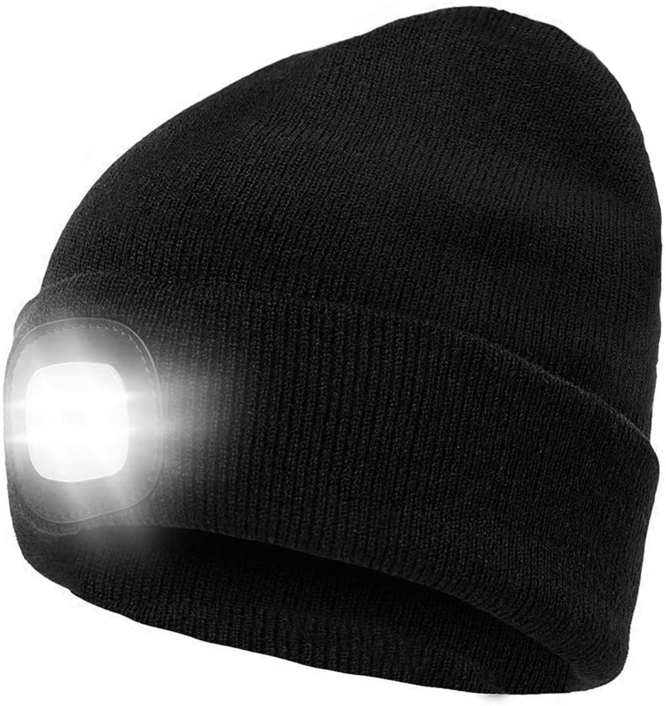Hotdor LED Beanie Knit Hat Ultra Bright Hands Free Light up Cap