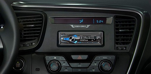 JENSEN MPR319 Single DIN Car Stereo Receiver with 7 Character LCD Built-in Bluetooth