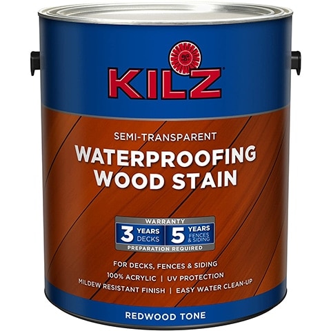 KILZ L832211 Exterior Waterproofing Wood Stain