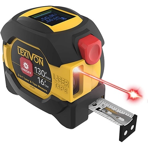 LEXIVON 2 in 1 Digital Laser Tape Measure