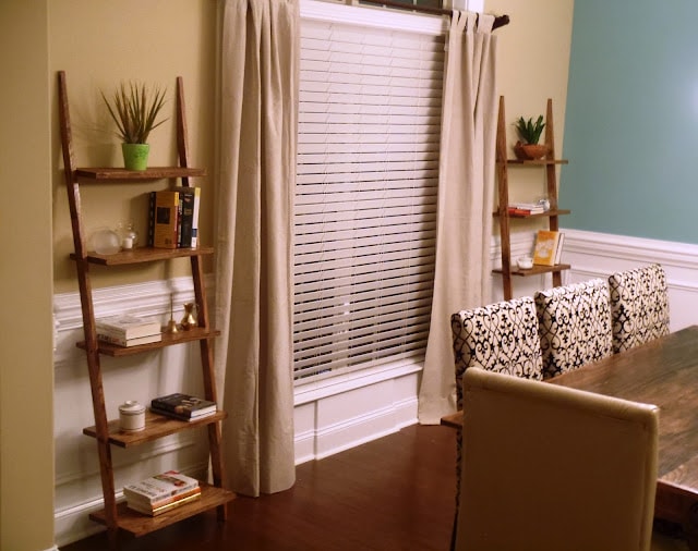 Ladder shelves