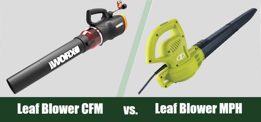 Leaf Blower CFM vs MPH