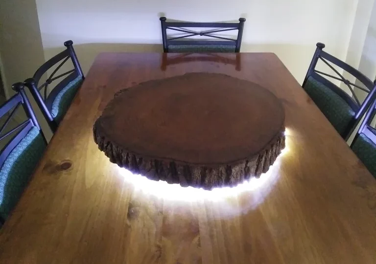 Live edge lazy susan