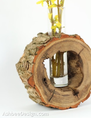 Log Slice vase