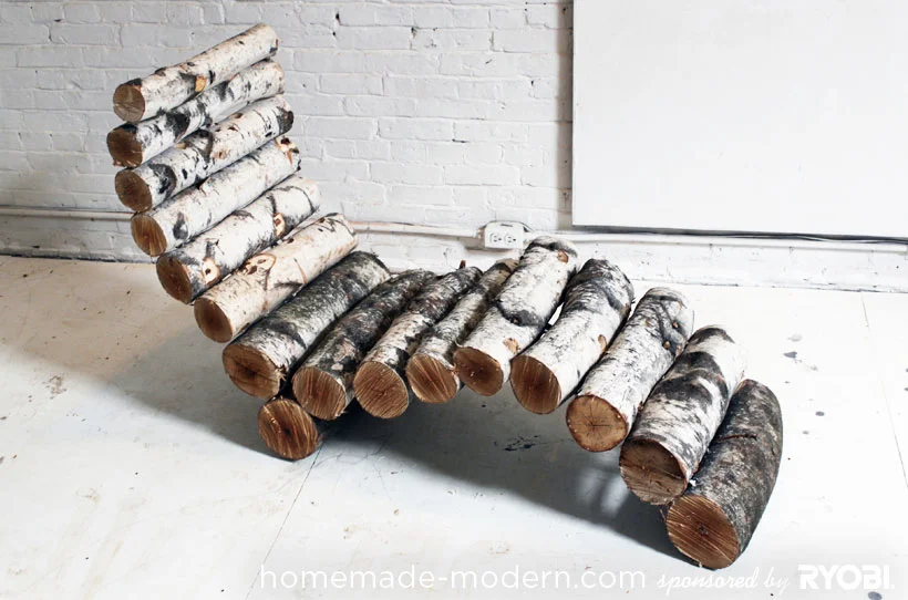 Log lounge chair