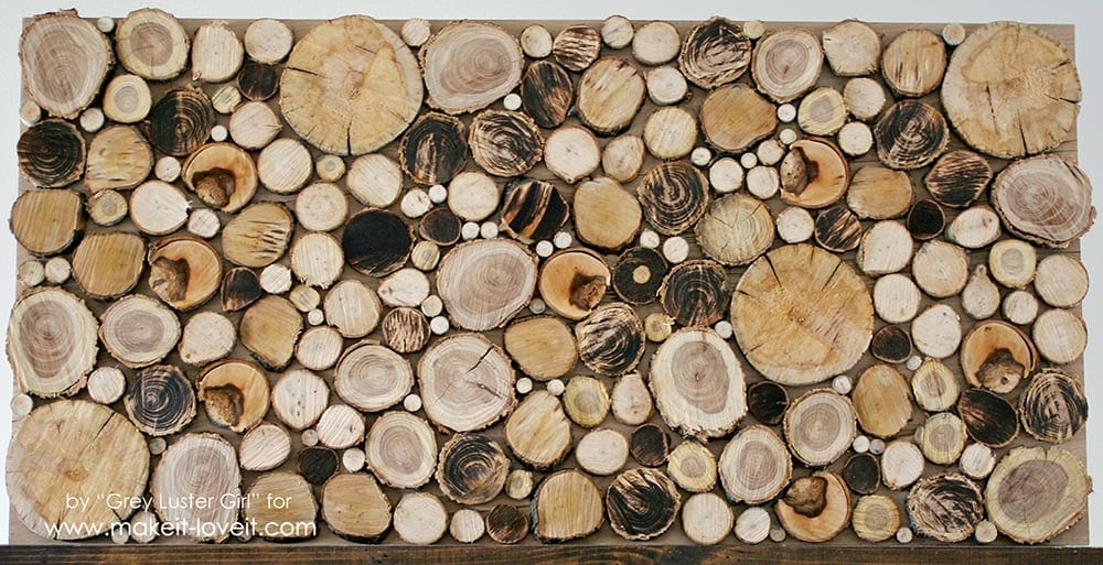 Make Your Own Wood Slice Backdrop