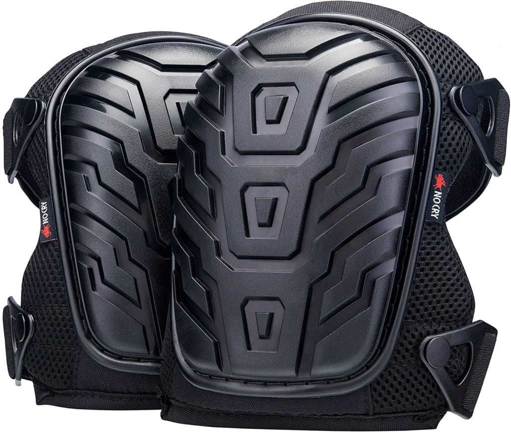 NoCry Professional Knee Pads with Heavy Duty Foam Padding and Comfortable Gel Cushion