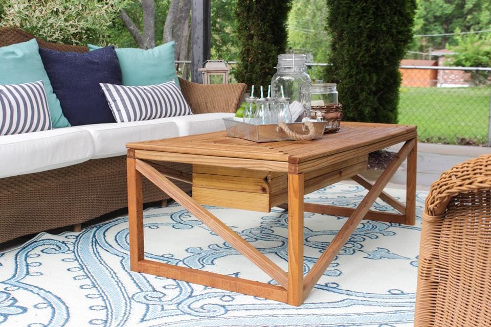 Outdoor coffee table