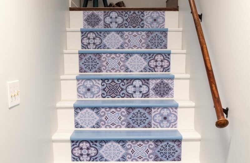 Painted Basement Stairs