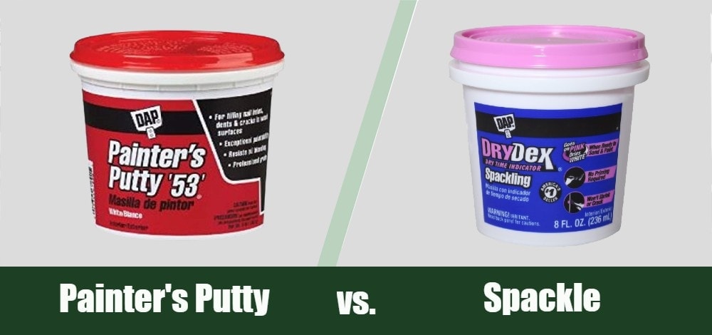 Painters putty vs spackle