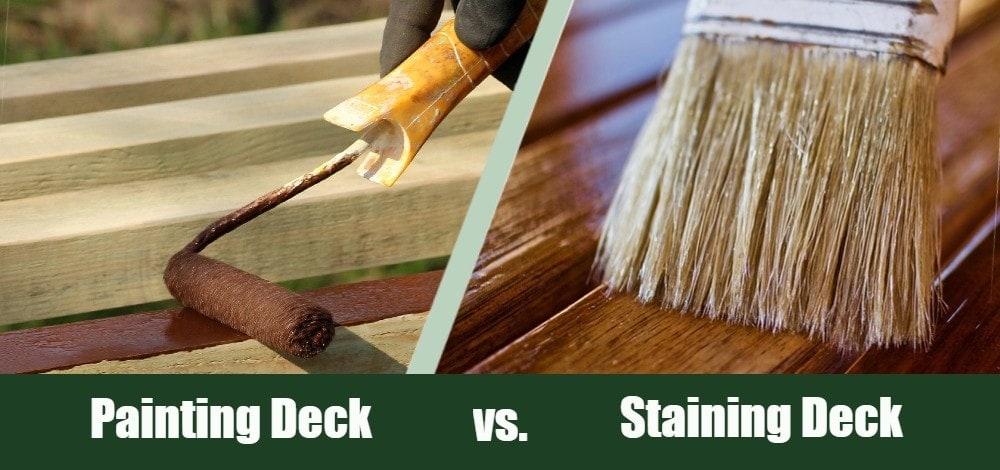 Painting deck vs staining deck