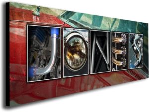 Personalized Automobile Cars Mechanic Name Art
