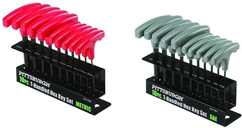 Pittsburgh T-Handled Allen Wrench Bit Hex Key Set