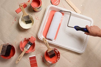 Precision Defined Self-Lock Paint Roller Frame and Roller Cover Set