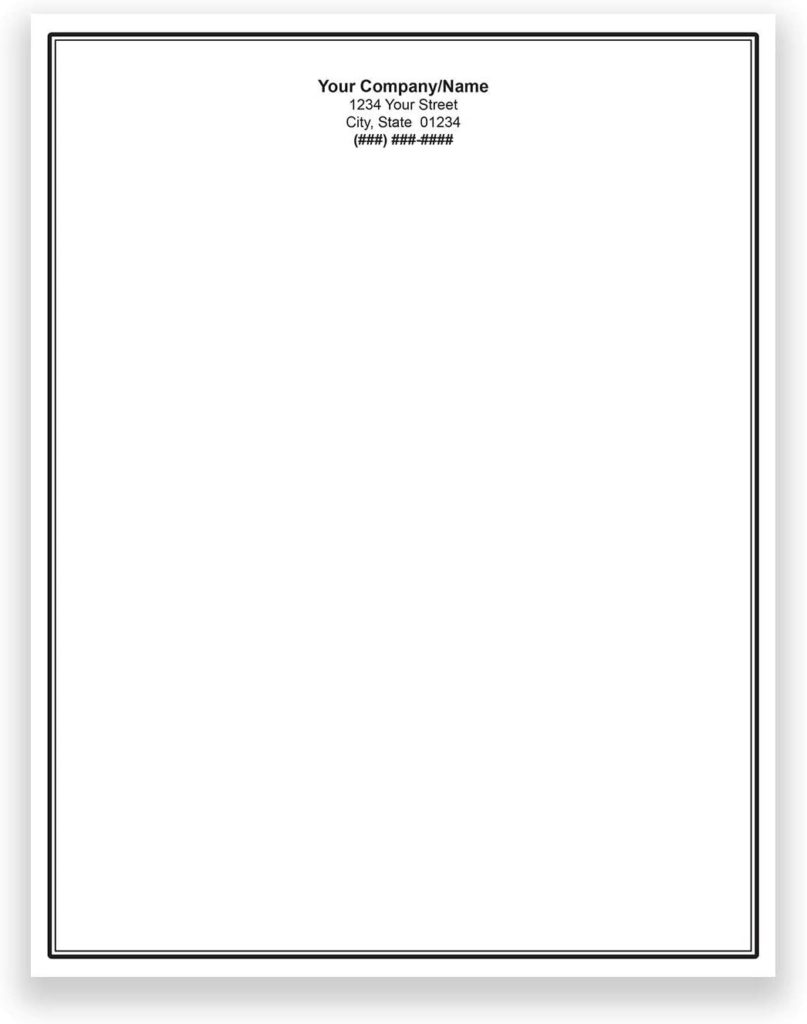 Premium Linen Custom Printed Stationery