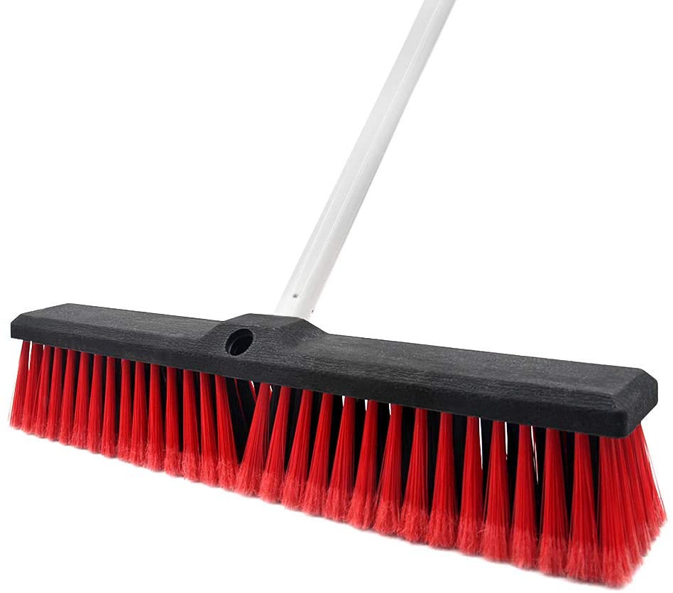 Push Broom Stiff Indoor Outdoor Rough Surface Floor Scrub Brush