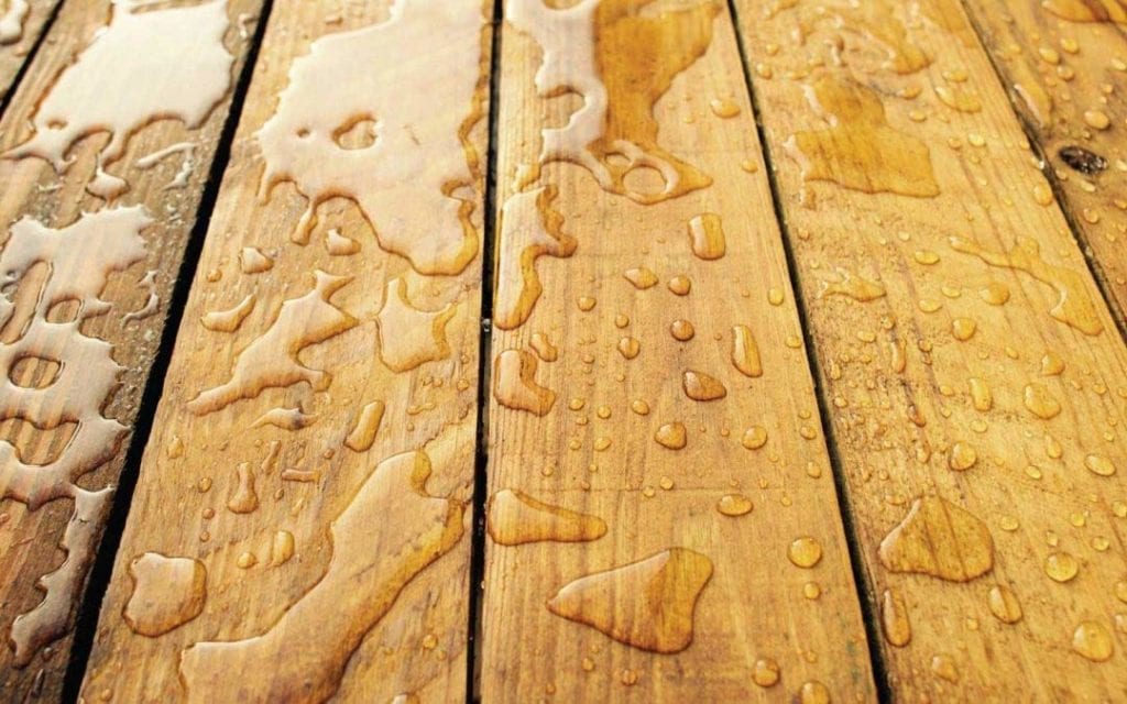 Rain Guard Water SP-8002 Wood Sealer used on wood