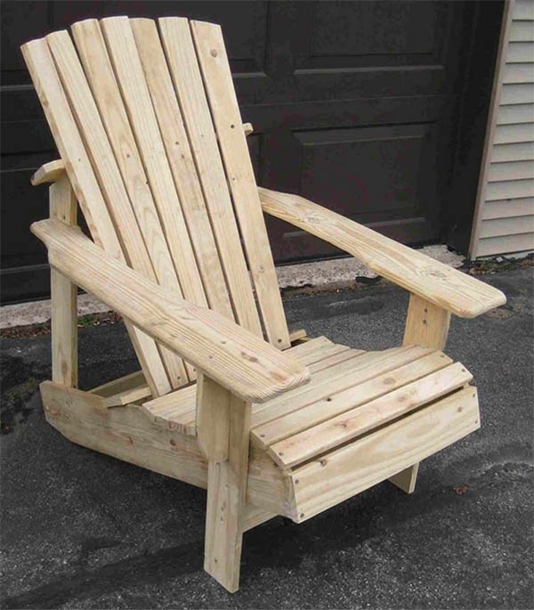 Recycled Pallets Turned Into An Adirondack Chair by The Owner Build Network