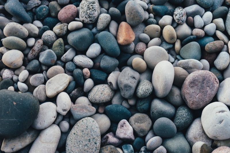 River rock gravel