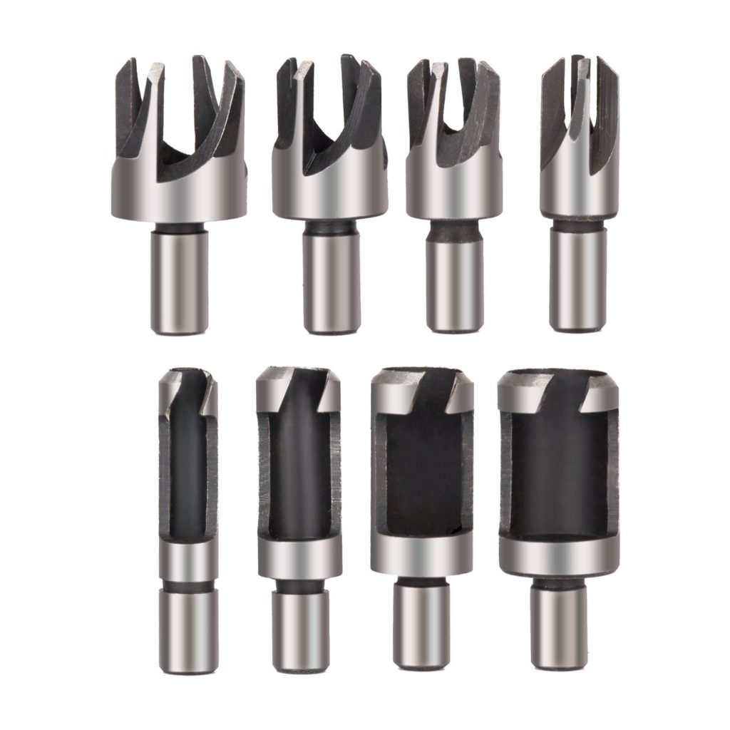Rocaris 8pcs Wood Plug Cutter Drill Bit Set