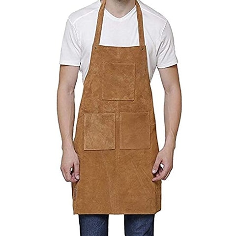 Rustic Town Genuine Leather Grill Work Apron