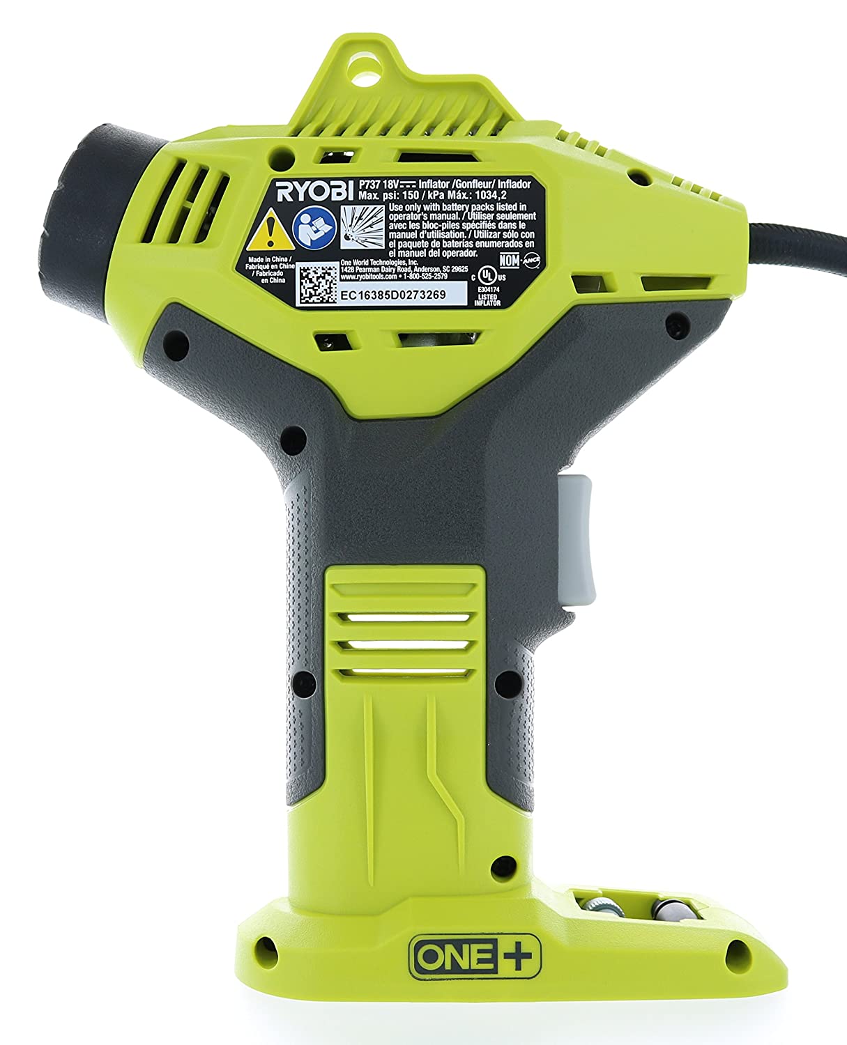 Ryobi P737 rear