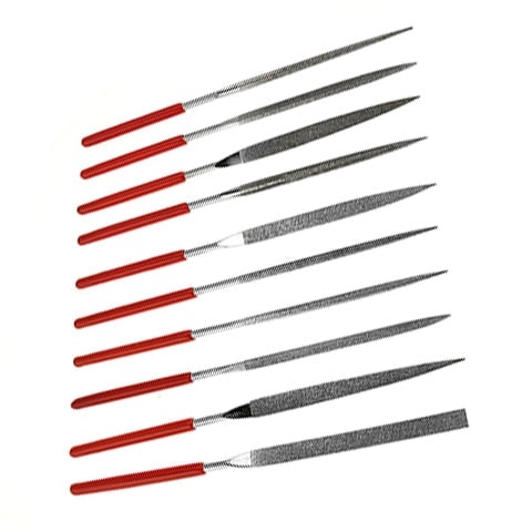 SE 10-Piece Diamond Needle Metal File Set with 150 Grit