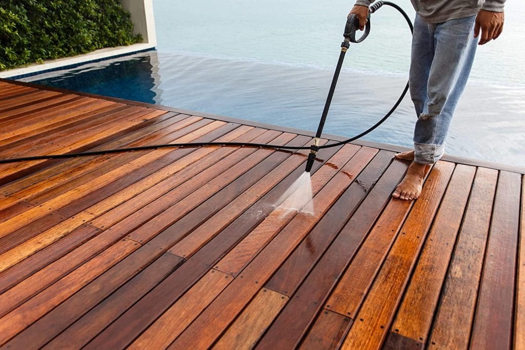 SEAL-ONCE MARINE Penetrating Wood Sealer used on deck