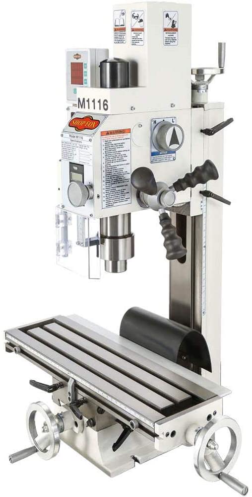 Shop Fox M1116 Variable-Speed Mill:Drill