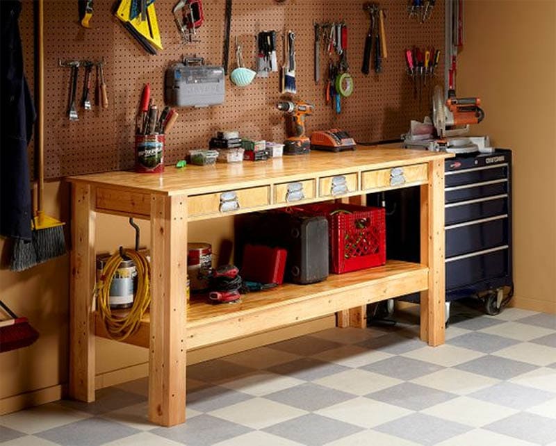 Simple Workbench Plan from Family Handyman