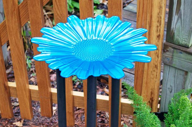 Simple homemade birdbath