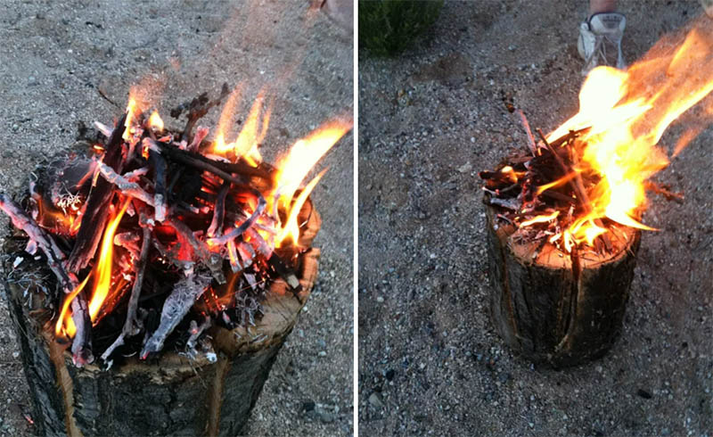 Swedish Torch DIY Fire Pit from Instructables