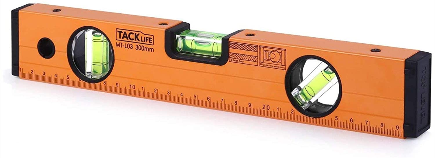 TACKLIFE Level 12-Inch Aluminum Alloy Magnetic Torpedo Level