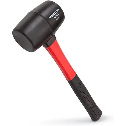 TEKTON 30603 Fiberglass Handle Rubber Mallet