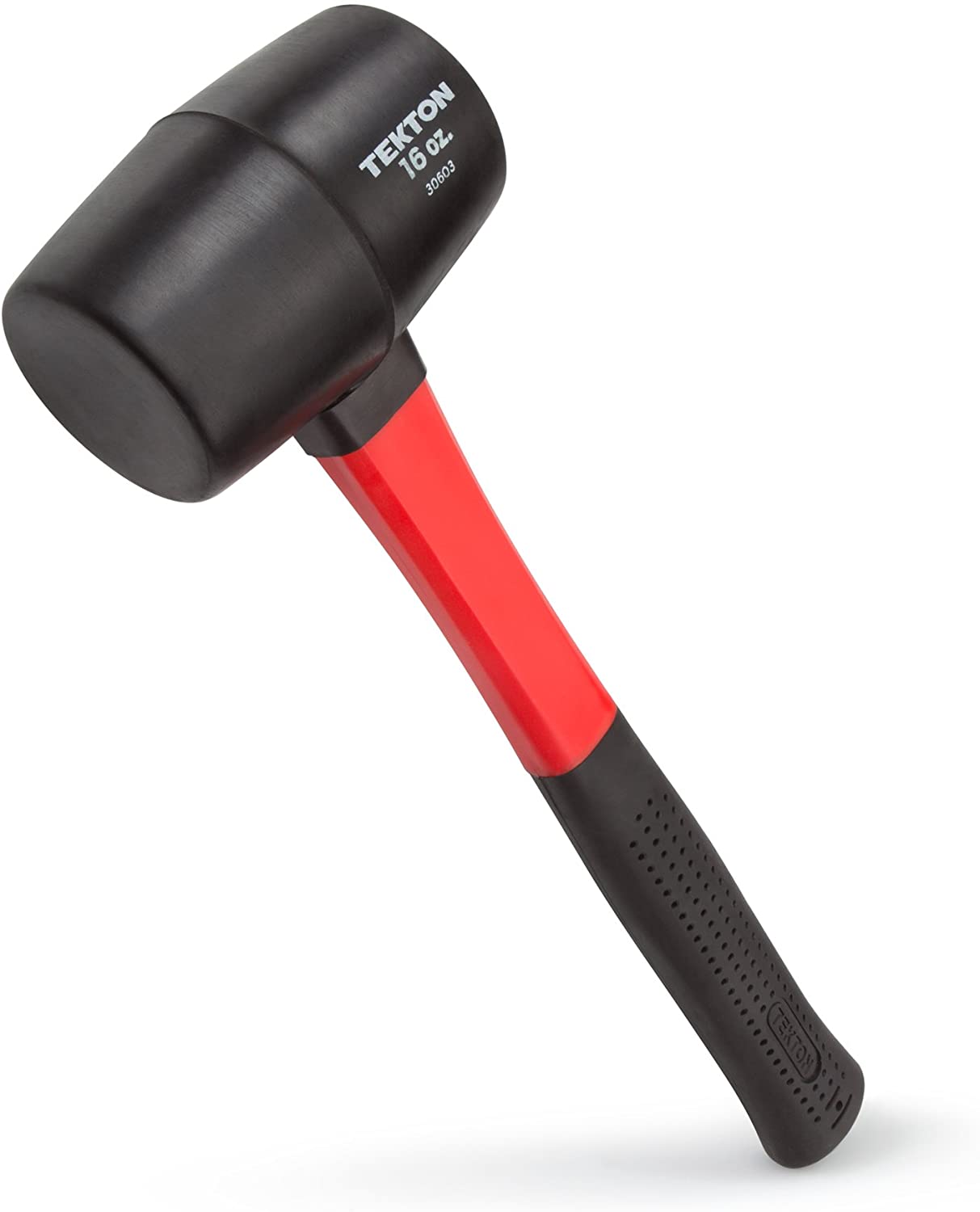 TEKTON 30603 Fiberglass Handle Rubber Mallet